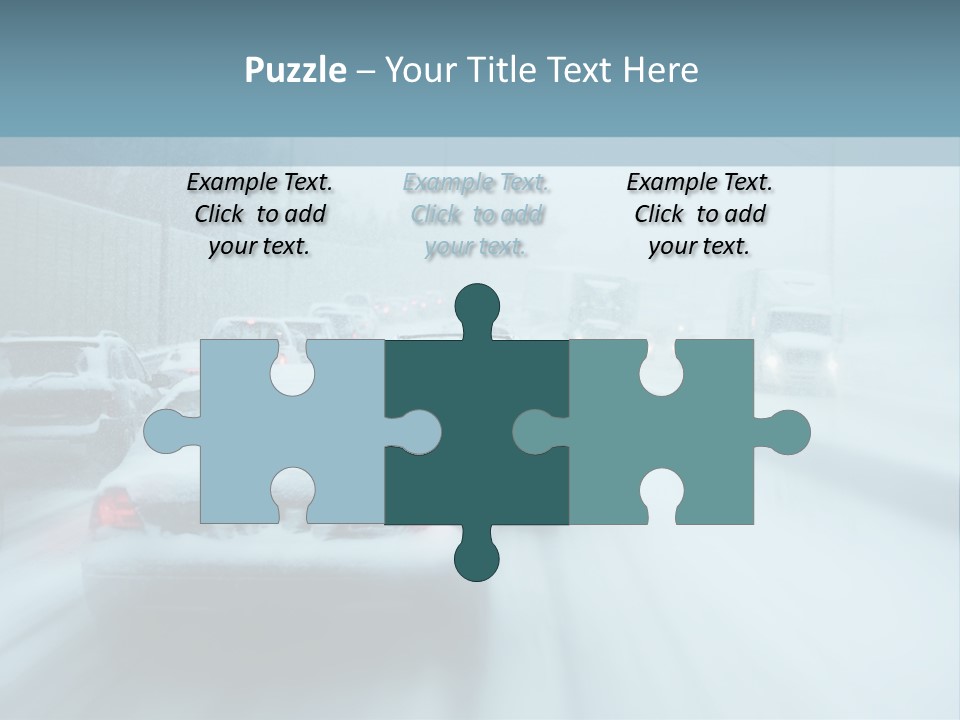 City Shower Highway PowerPoint Template