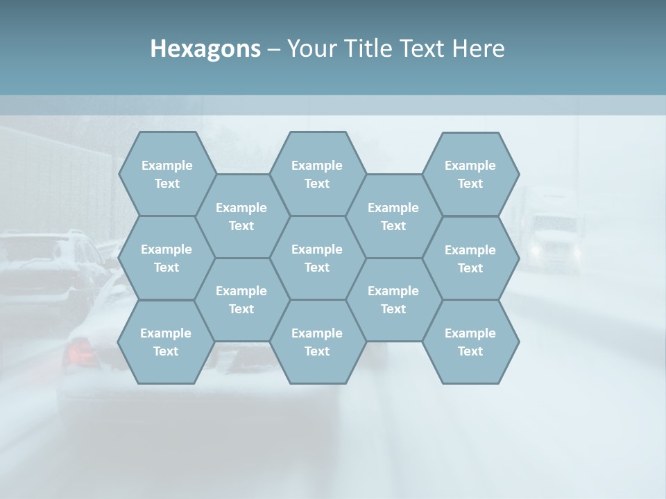 City Shower Highway PowerPoint Template