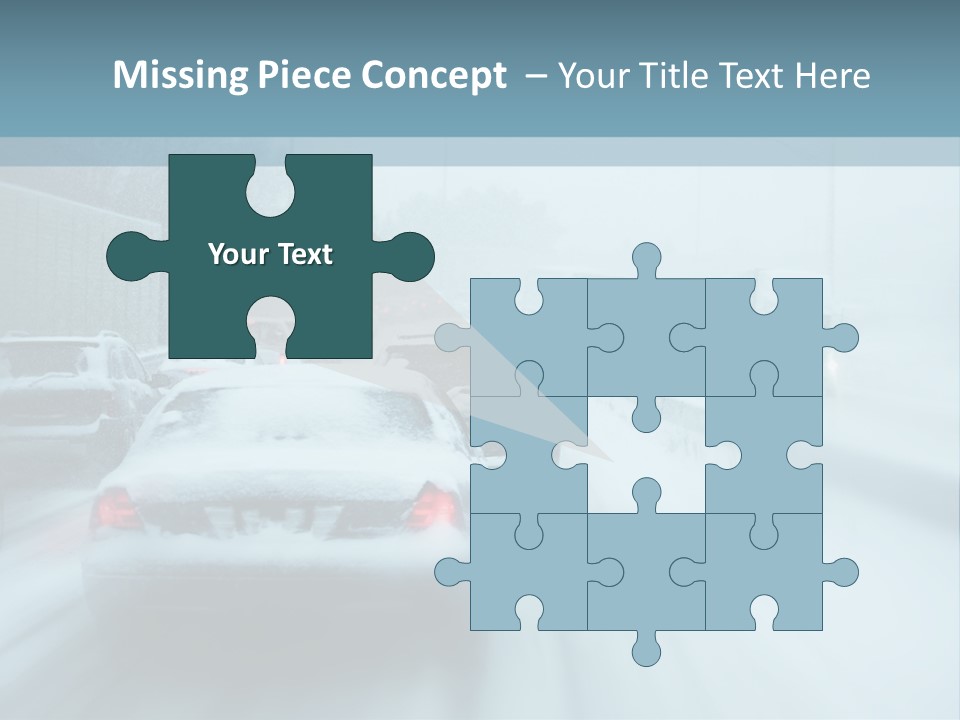 City Shower Highway PowerPoint Template