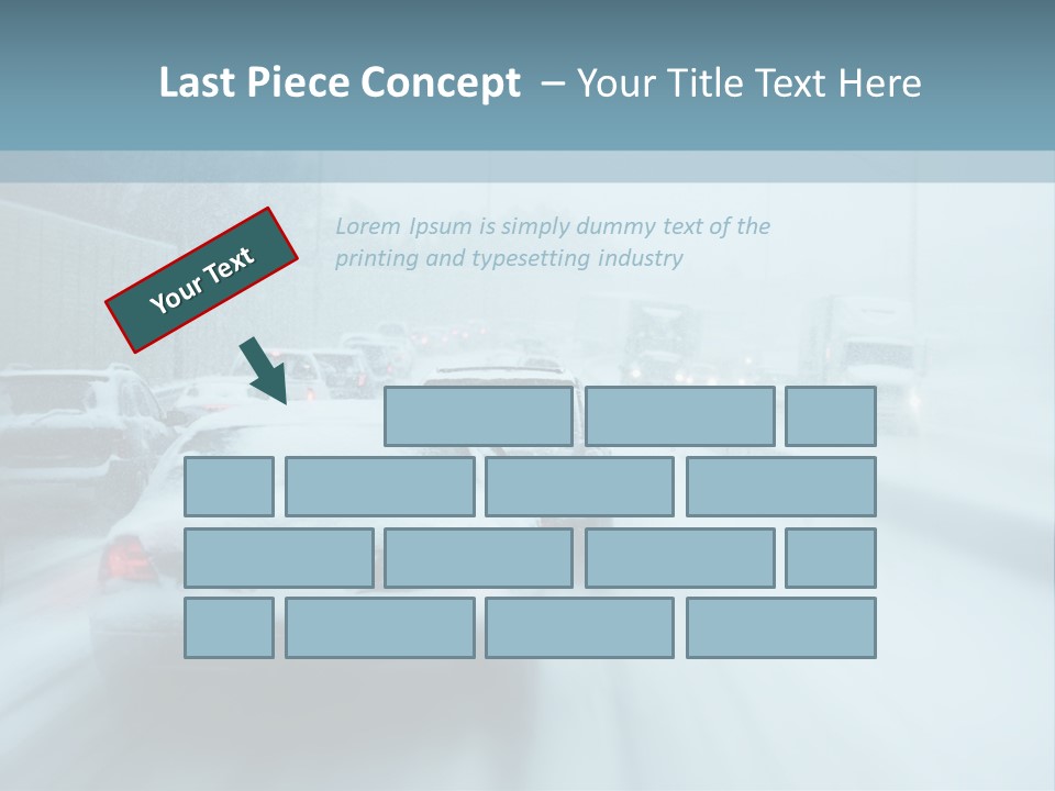 City Shower Highway PowerPoint Template