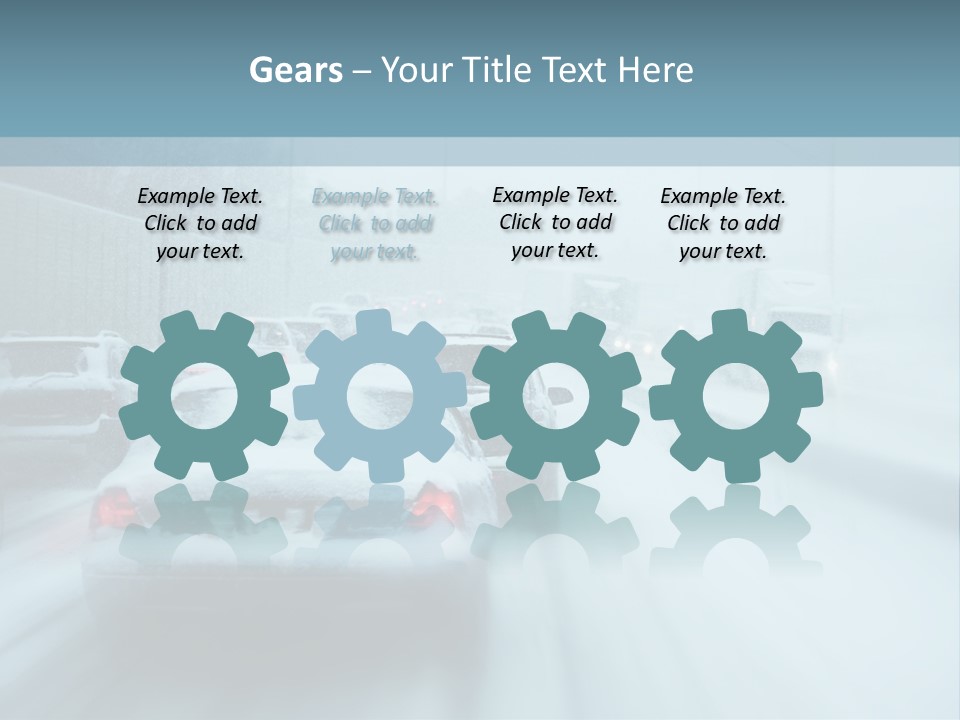 City Shower Highway PowerPoint Template