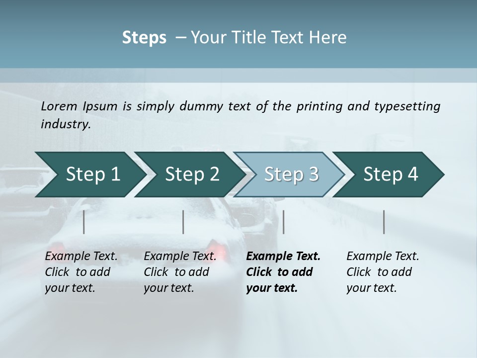 City Shower Highway PowerPoint Template