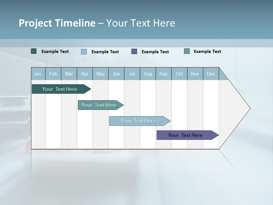City Shower Highway PowerPoint Template
