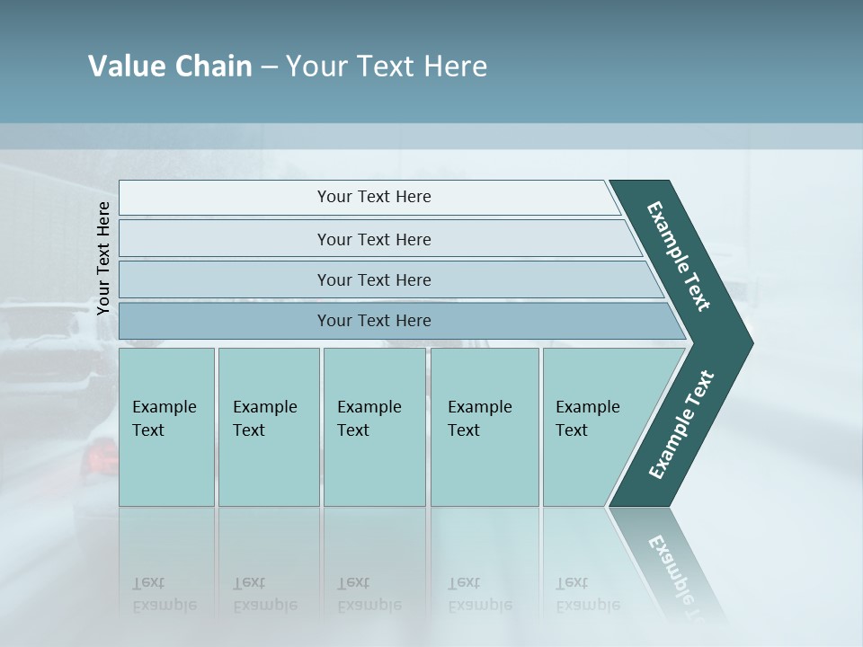 City Shower Highway PowerPoint Template