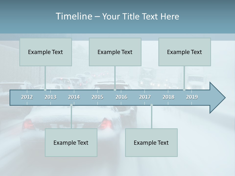 City Shower Highway PowerPoint Template