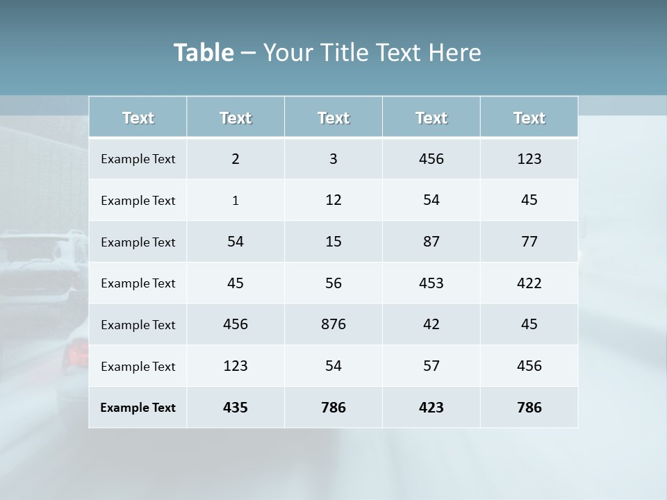 City Shower Highway PowerPoint Template
