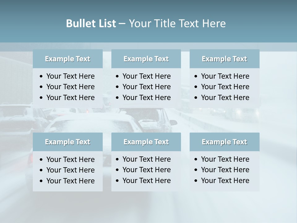 City Shower Highway PowerPoint Template