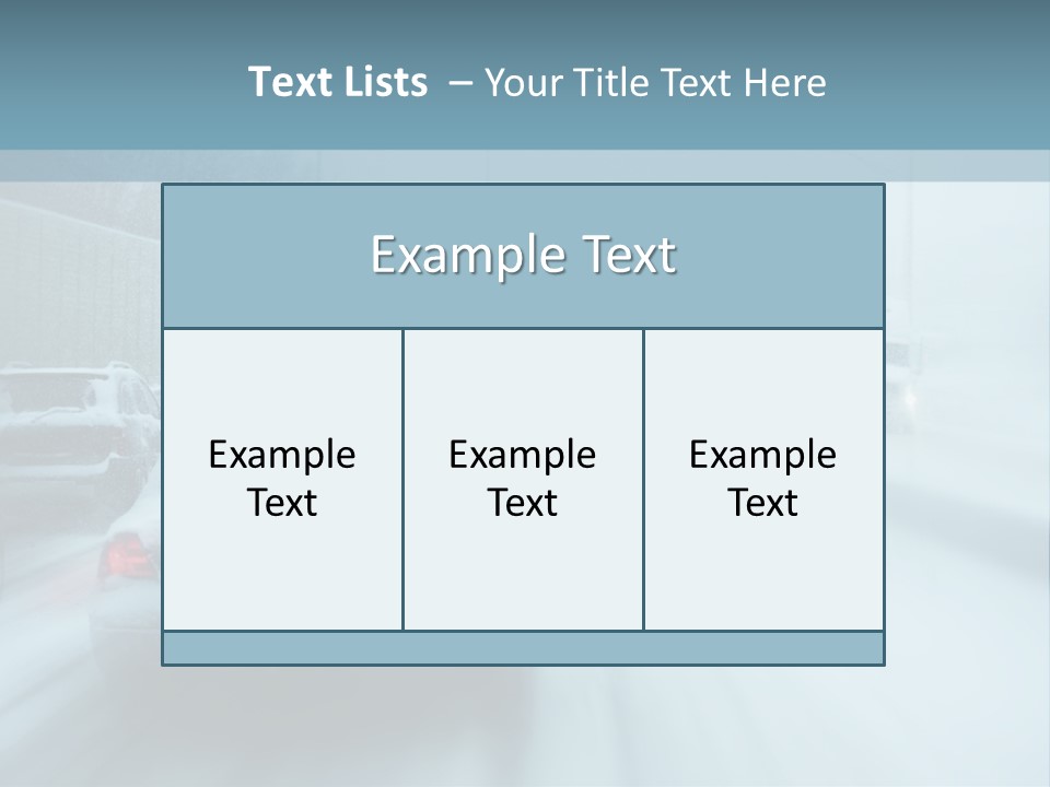 City Shower Highway PowerPoint Template