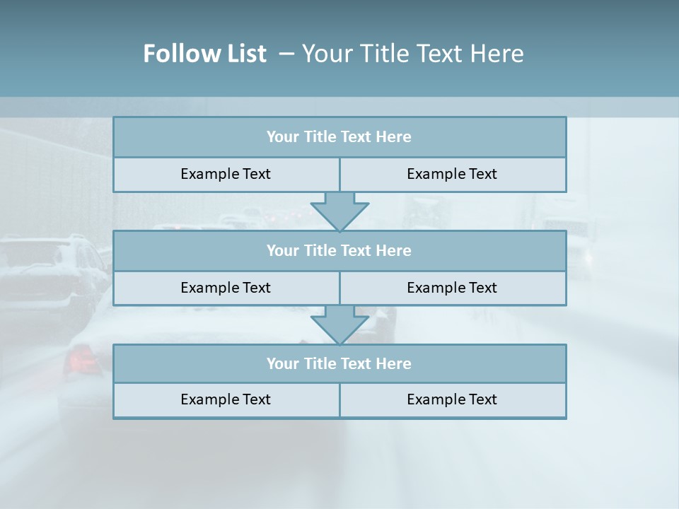 City Shower Highway PowerPoint Template