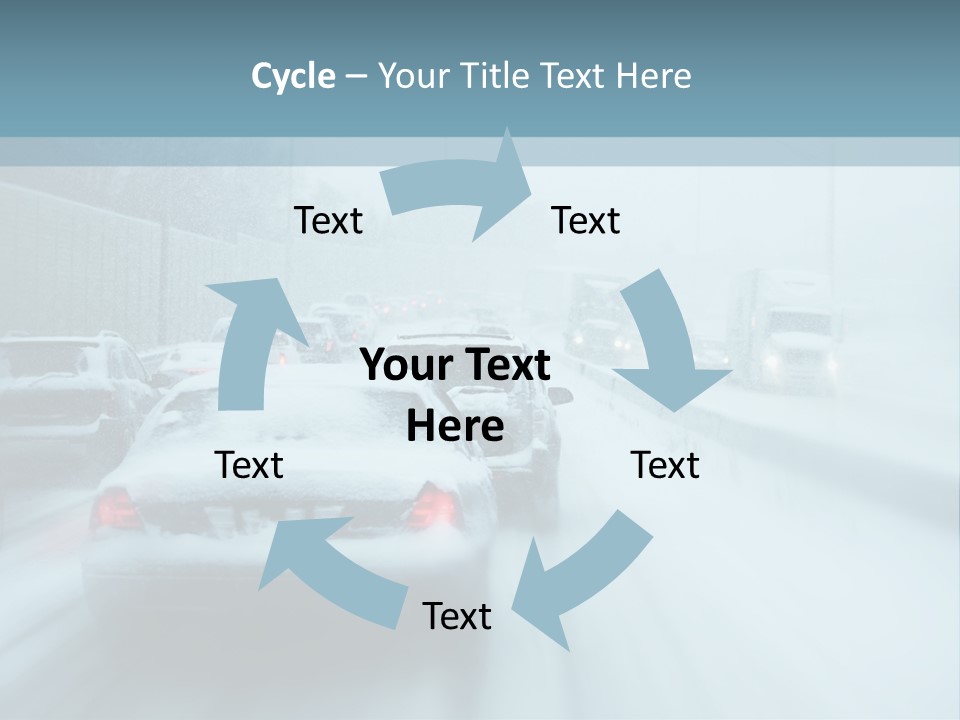City Shower Highway PowerPoint Template