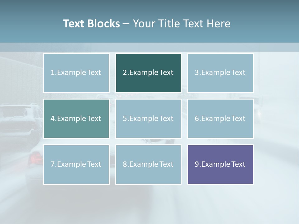 City Shower Highway PowerPoint Template