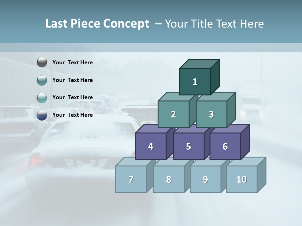 City Shower Highway PowerPoint Template