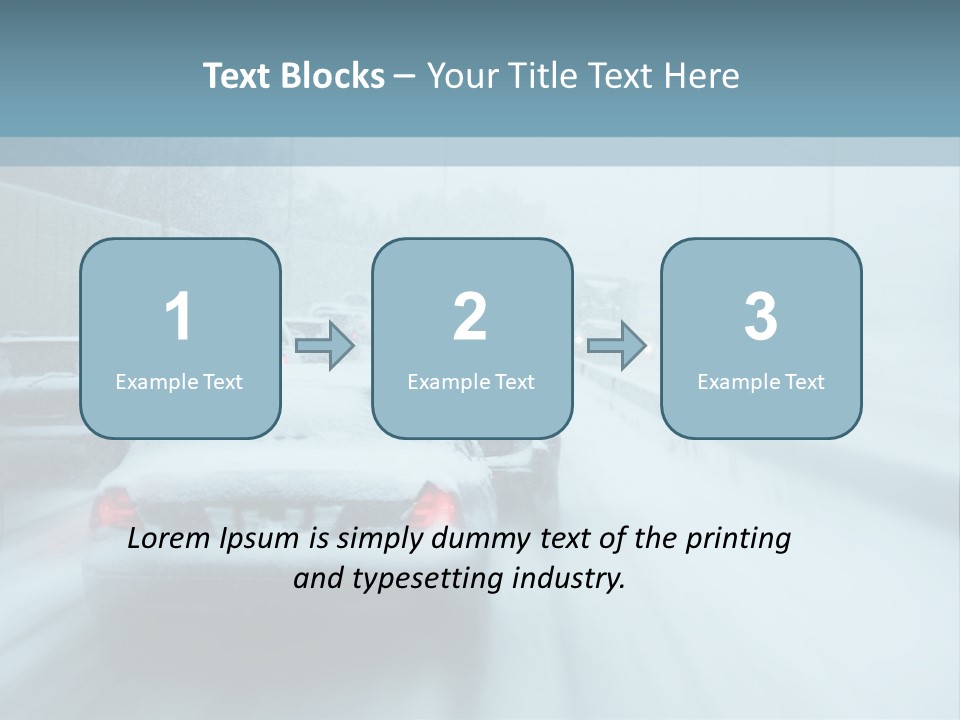 City Shower Highway PowerPoint Template