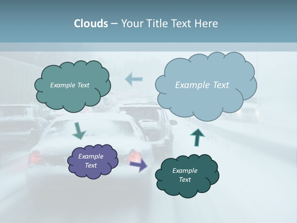 City Shower Highway PowerPoint Template