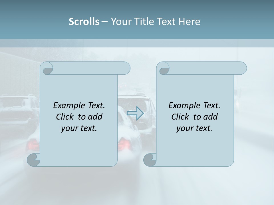 City Shower Highway PowerPoint Template
