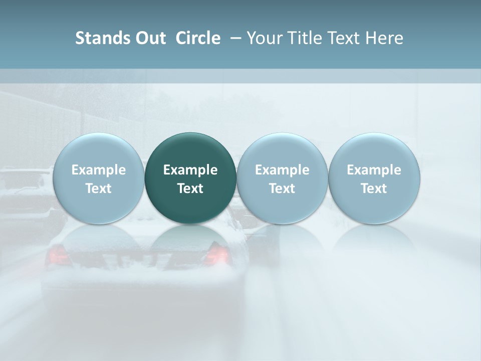 City Shower Highway PowerPoint Template