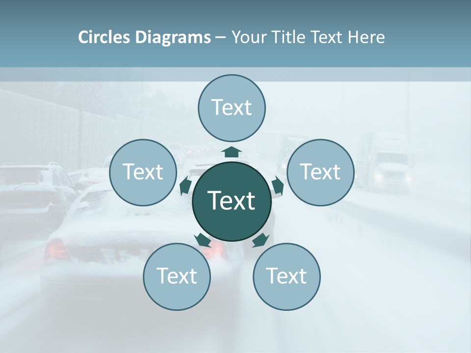 City Shower Highway PowerPoint Template