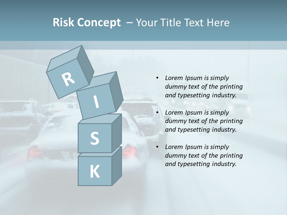 City Shower Highway PowerPoint Template