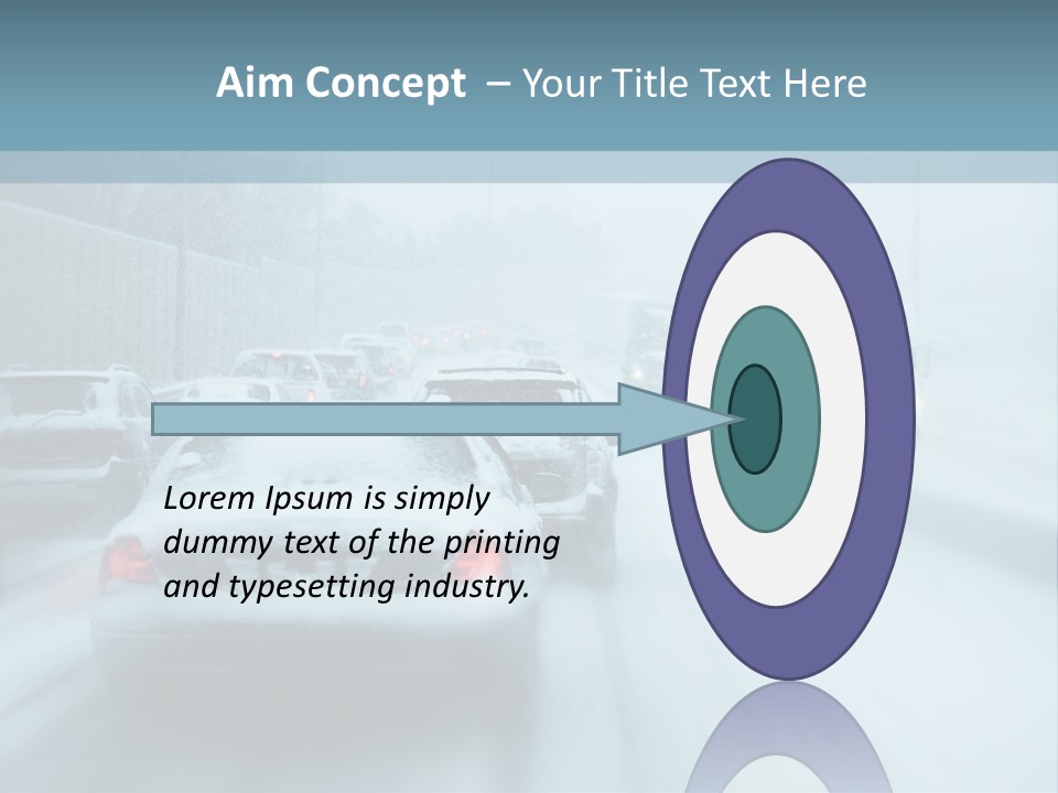 City Shower Highway PowerPoint Template