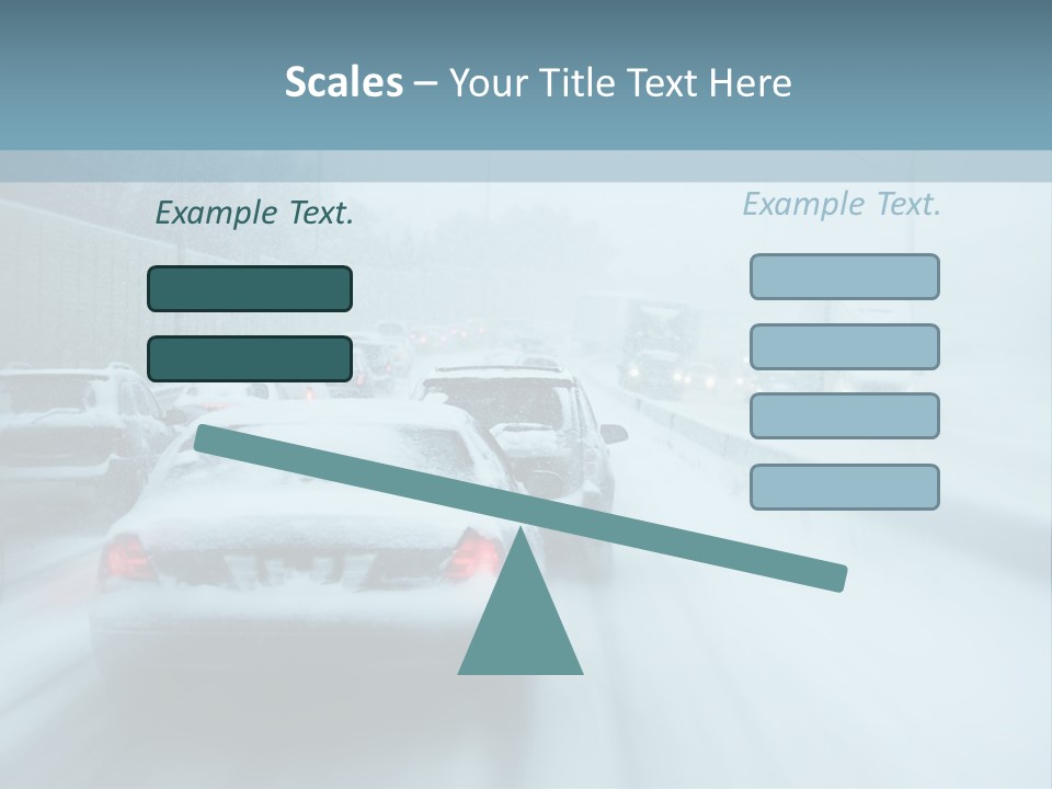 City Shower Highway PowerPoint Template