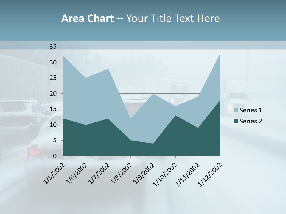 City Shower Highway PowerPoint Template