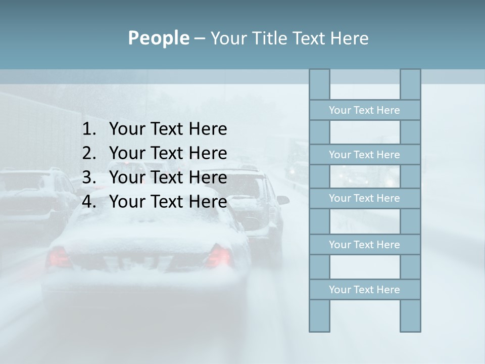 City Shower Highway PowerPoint Template
