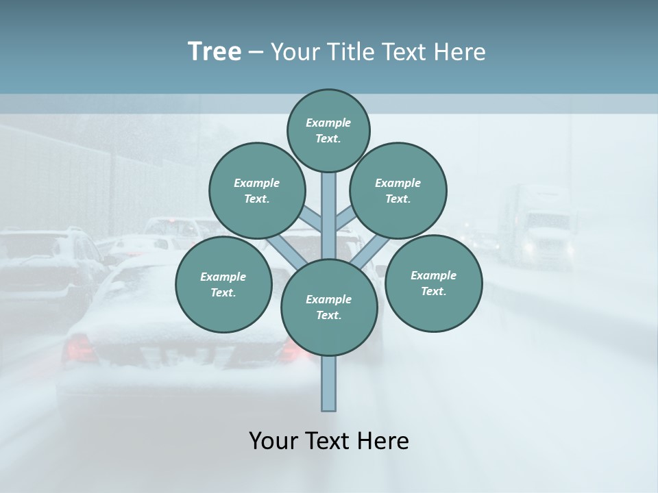 City Shower Highway PowerPoint Template