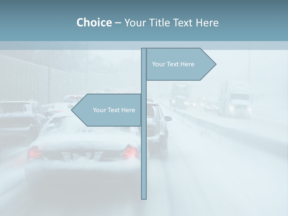 City Shower Highway PowerPoint Template