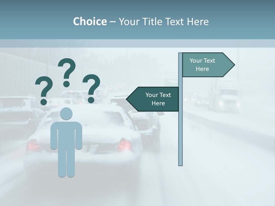 City Shower Highway PowerPoint Template