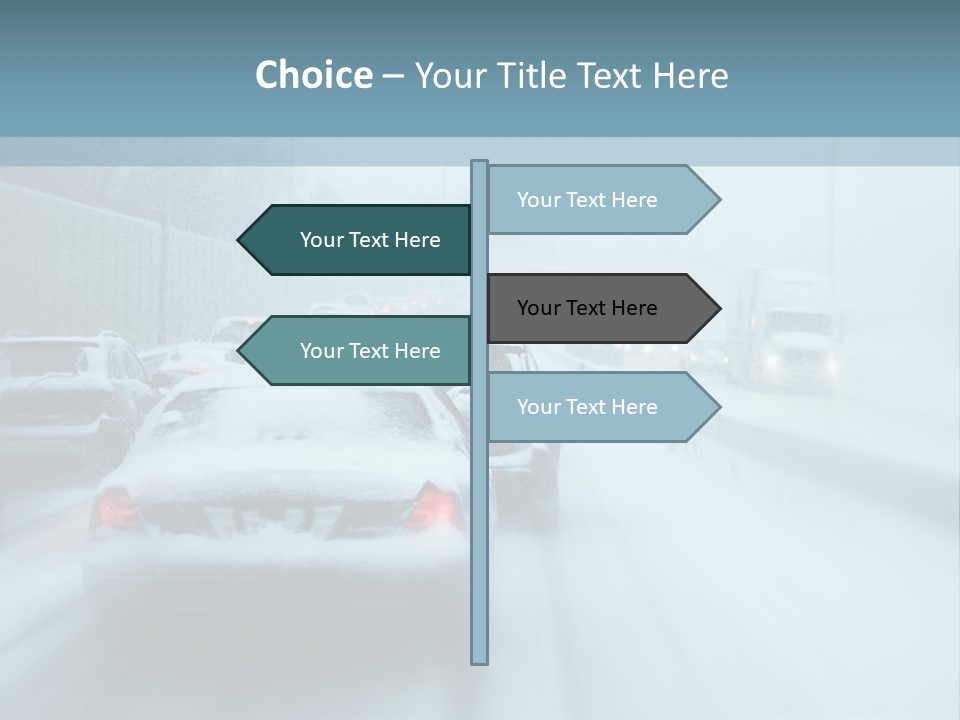 City Shower Highway PowerPoint Template