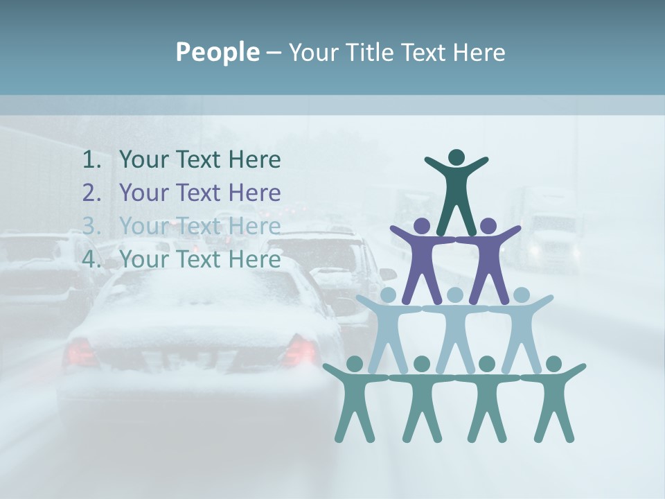 City Shower Highway PowerPoint Template