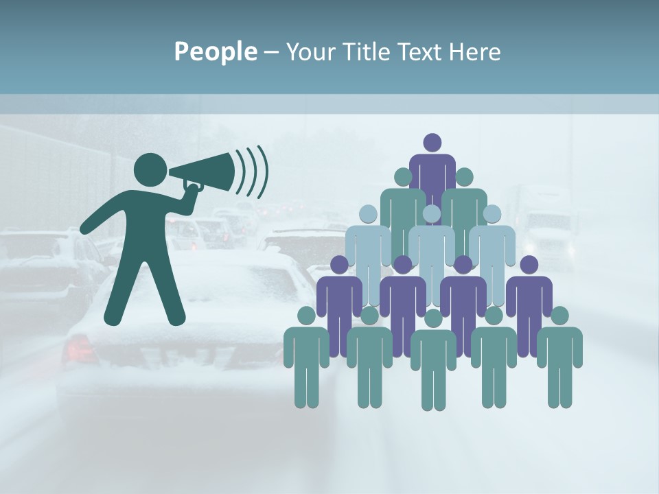 City Shower Highway PowerPoint Template