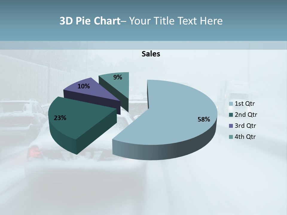 City Shower Highway PowerPoint Template