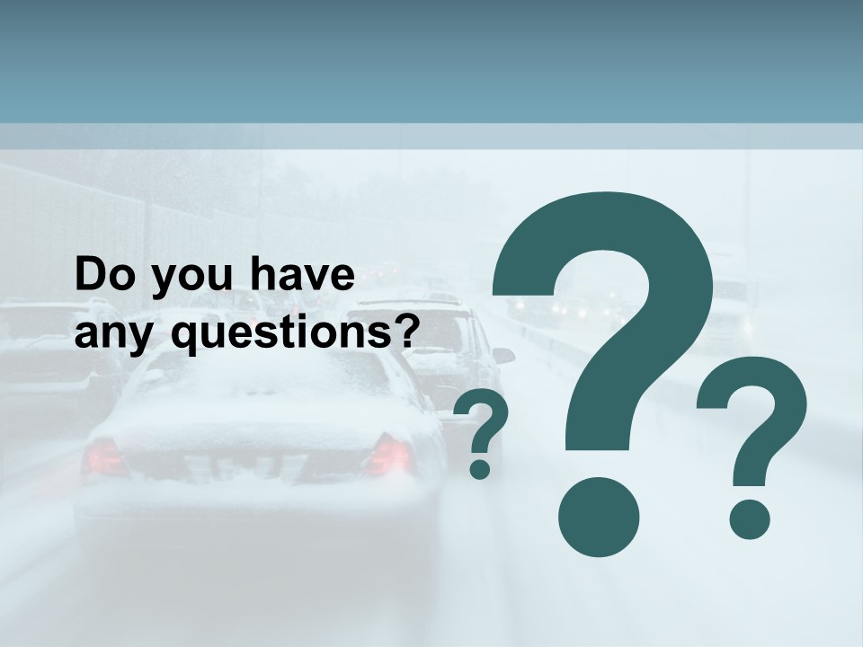 City Shower Highway PowerPoint Template