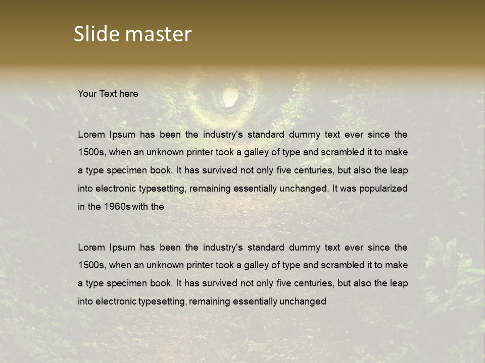 Nature Grass Rural PowerPoint Template