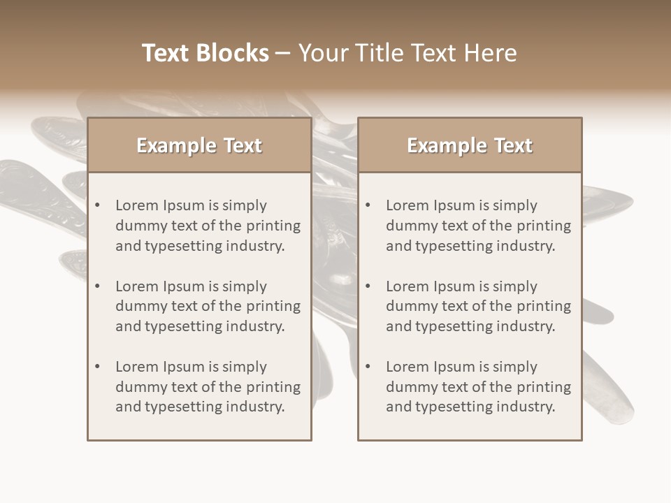 Food Retro Fork PowerPoint Template