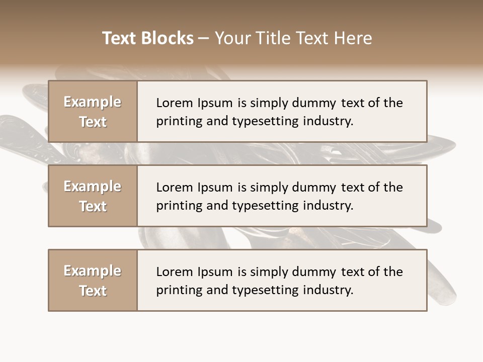 Food Retro Fork PowerPoint Template
