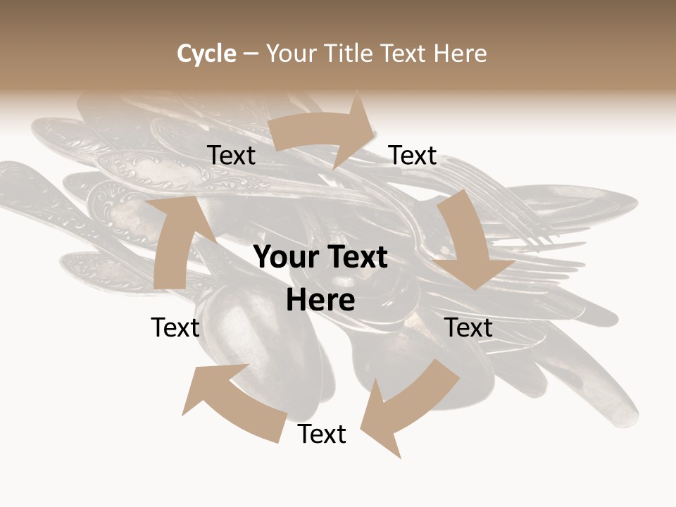 Food Retro Fork PowerPoint Template