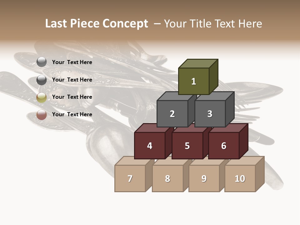 Food Retro Fork PowerPoint Template