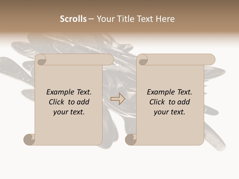 Food Retro Fork PowerPoint Template