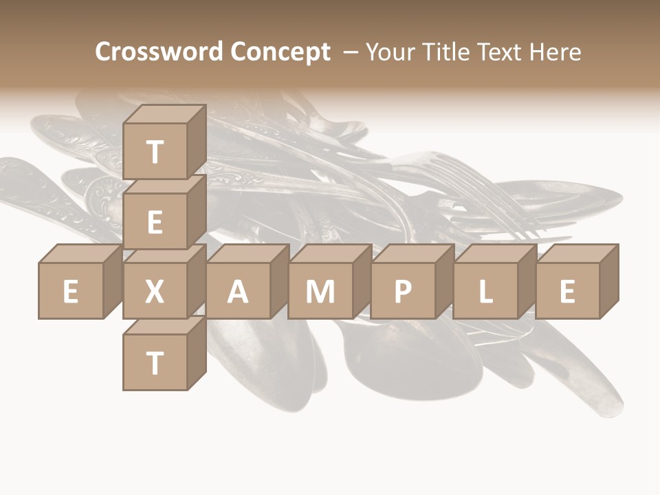 Food Retro Fork PowerPoint Template