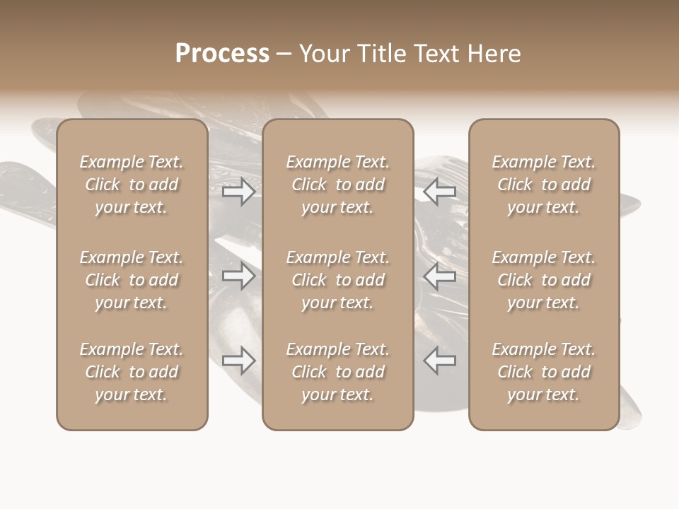 Food Retro Fork PowerPoint Template