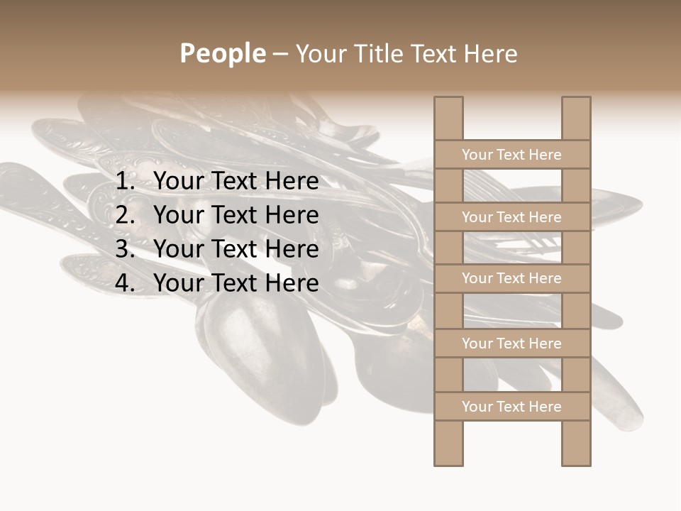 Food Retro Fork PowerPoint Template