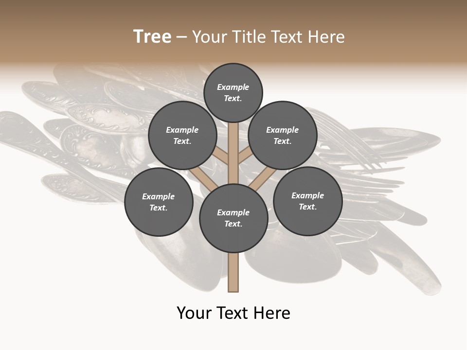 Food Retro Fork PowerPoint Template