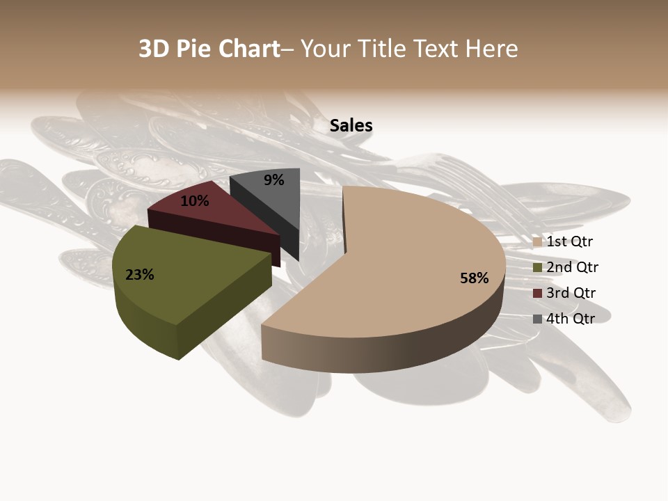 Food Retro Fork PowerPoint Template