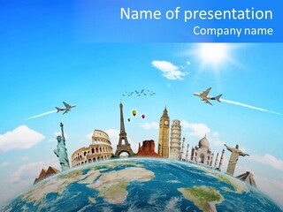 Europe Planet Usa PowerPoint Template