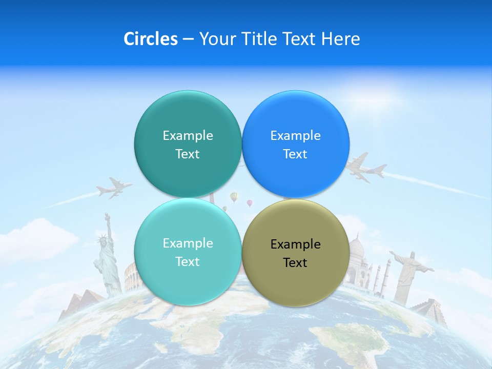 Europe Planet Usa PowerPoint Template