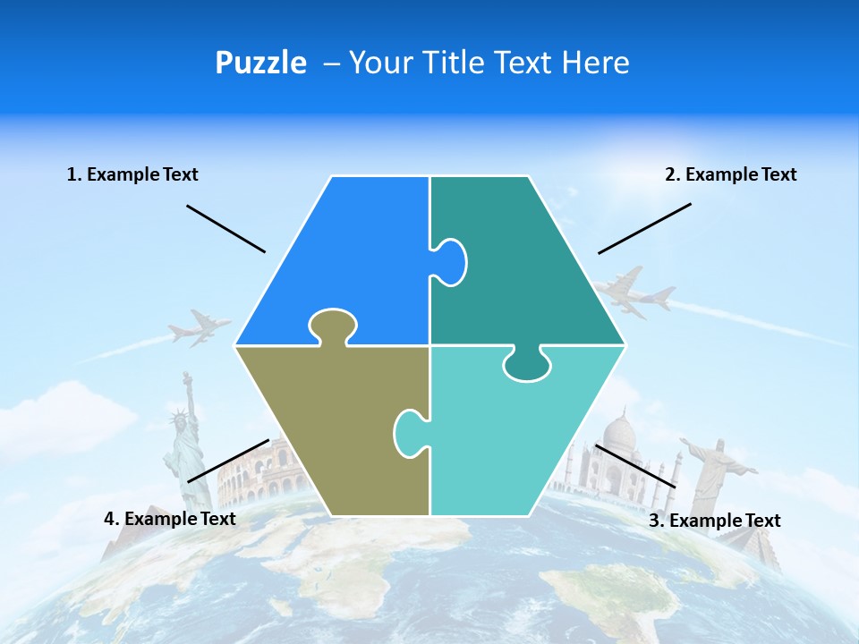 Europe Planet Usa PowerPoint Template