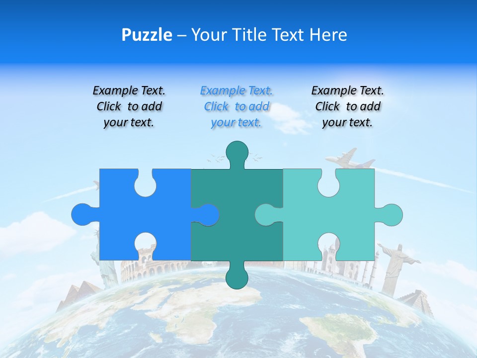 Europe Planet Usa PowerPoint Template