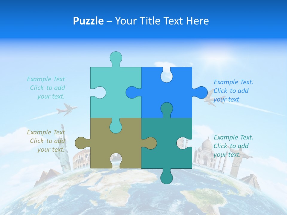 Europe Planet Usa PowerPoint Template